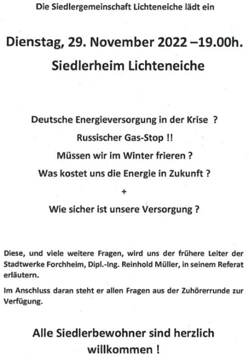 Einladung Bericht Energiekrise 2022