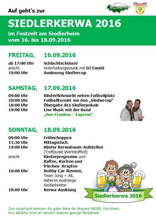 Kerwaprogrammm 2016